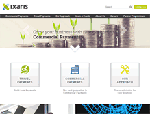 Tablet Screenshot of ixaris.com